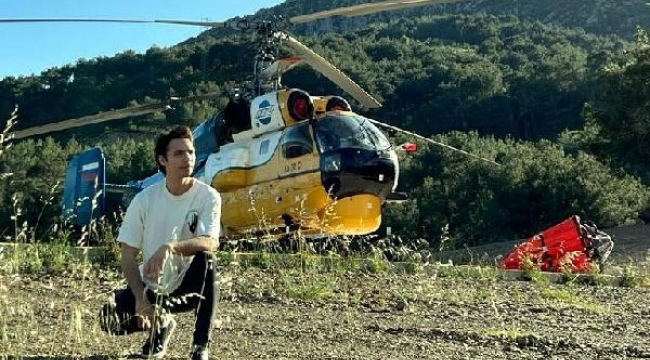 Lazer tutulan yangın söndürme helikopterinin pilotu konuştu