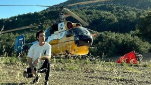 Lazer tutulan yangın söndürme helikopterinin pilotu konuştu