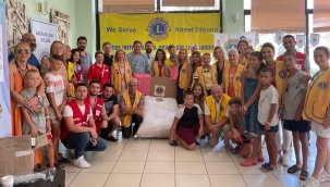 Lionlar, savaş mağduru Ukraynalı çocuklara kıyafet yardımında bulundu