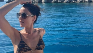 Marmaris'te 'yanarken' pozu