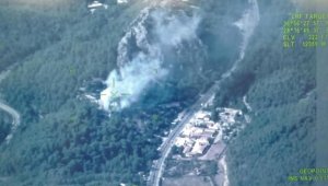 Marmaris'te orman yangını! Kısa sürede söndürüldü