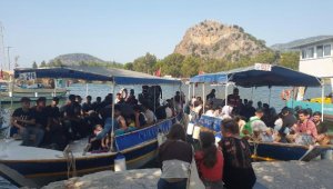 Muğla'da, Rusya bandıralı teknede 120 kaçak göçmen yakalandı