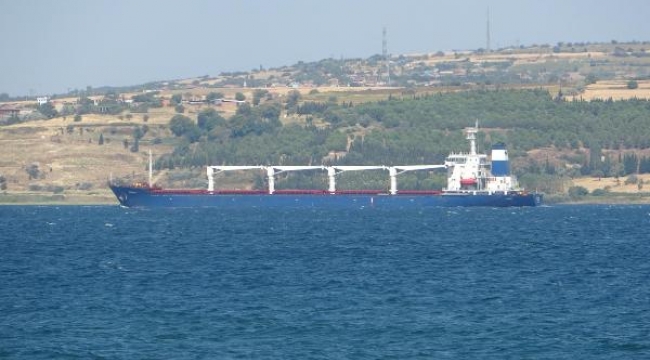 Tahıl gemisi Çanakkale Boğazı'na ulaştı