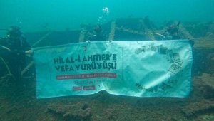 Türk Kızılayı'ndan Halep Vapuru şehitleri için anı dalışı gerçekleştirildi