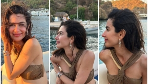 Ünlü oyuncuyu Marmaris'te plajda eşek arısı soktu