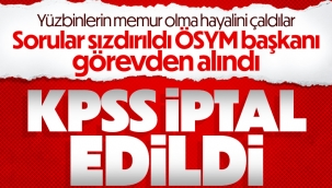 Ve KPSS iptal edildi!