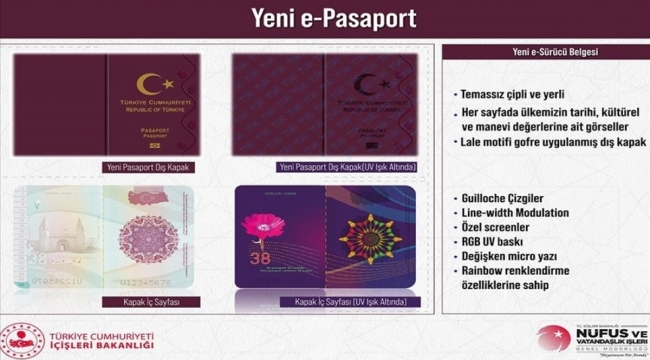 Yeni pasaportlar 25 Ağustos'ta basılıyor