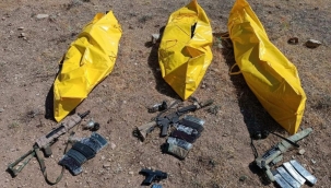 3 terörist, etkisiz hale getirildi, sarı torbaya konuldu