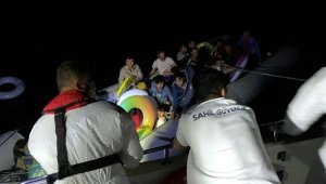 Ayvacık'ta 58 kaçak göçmen kurtarıldı