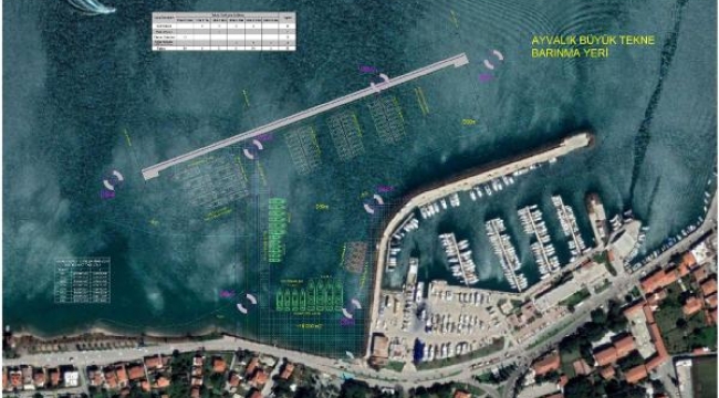 Ayvalık'ta iki tekne barınma yerinin kesin projeleri onaylandı