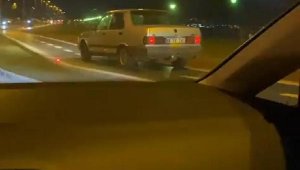 Bisiklet yolundan giden sürücüye ceza kesildi