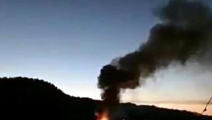 Bodrum'da motoryat alev alev yandı