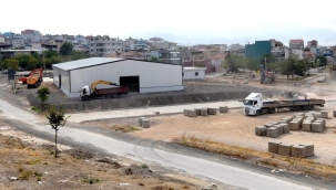 Bornova Naldöken'de pazar yeri inşaatı bitti, sıra çevre düzeninde