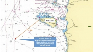 Bozcaada açıklarında Ro-Ro gemisine Yunan taciz ateşi