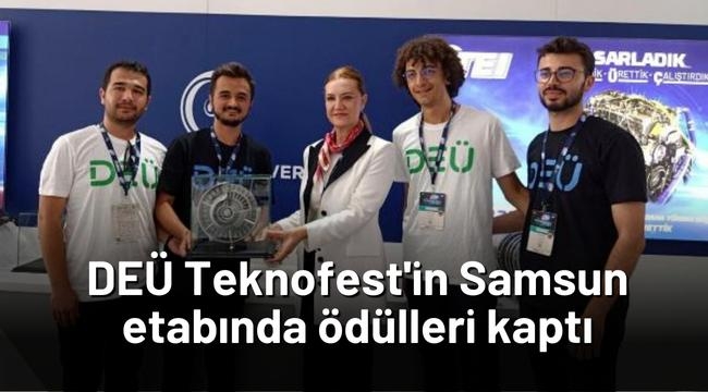 DEÜ Teknofest'in Samsun etabında ödülleri kaptı