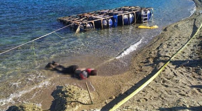 Foça'da, kaçak göçmen cesedi kıyıya vurdu