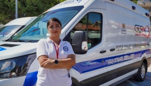 Gaziemir'in ilk kadın ambulans şoförü; Hazal Sert