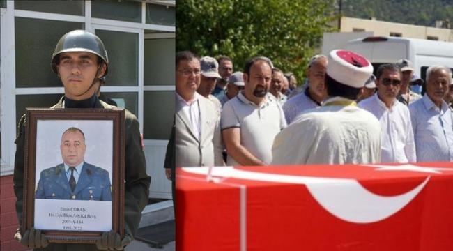 Kara yoluna düşen yelken kanatta ölen emekli astsubay, toprağa verildi