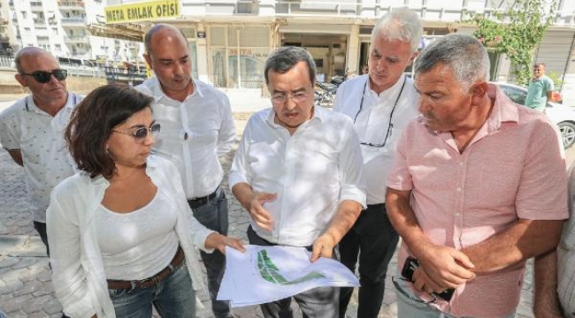 Konak Belediye Başkanı Batur, çalışmaları yerinde inceledi