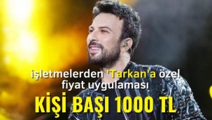 Kordon'daki konser öncesi işletmelerden 'Tarkan'a özel fiyat uygulaması