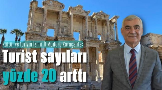 Kültür ve Turizm İzmir İl Müdürü Karaçanta: Turist sayıları yüzde 20 arttı