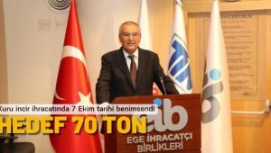 Kuru incir ihracatında 7 Ekim tarihi benimsendi