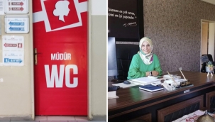 Okul müdürü kendine özel tuvalet yaptırdı!