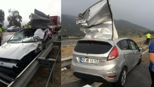 Otomobil çekiciye çarptı; anne öldü, 3 çocuğu yaralandı