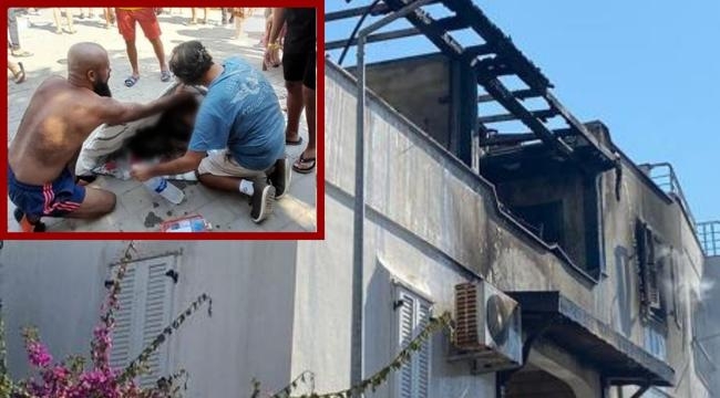 Yangında mahsur kaldığı 2'nci kat penceresinden atladı; ağır yaralandı