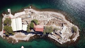 Balıkesir Erdek'teki Zeytinli Ada, arkeopark projesiyle turizme kazandırılıyor