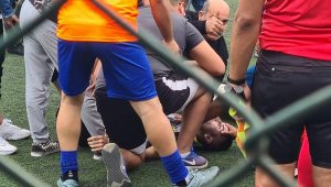 Amatör maçta kalbi durdu