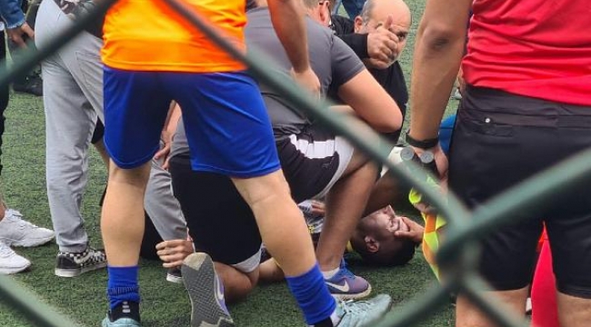 Amatör maçta kalbi durdu
