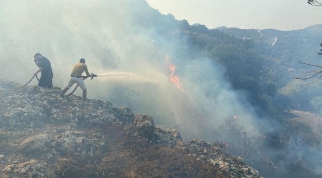 Bodrum'da çıkan maki yangını söndürüldü