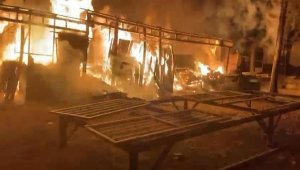 Bodrum'da iş yerinde çıkan yangın söndürüldü