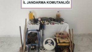 Bodrum'da kaçak kazıya jandarma baskını