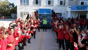 Bodrum'da öğrencilere uygulamalı trafik eğitimi yapıldı