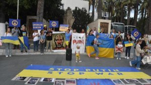 Bodrum'da yaşayan Ukraynalılardan Rusya'ya bombalama tepkisi 