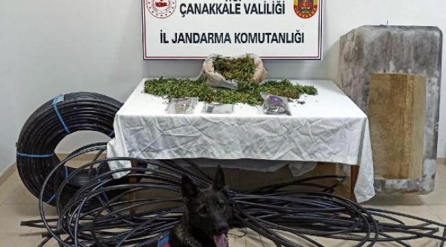 Çanakkale'de 4,5 kilo esrara 1 gözaltı