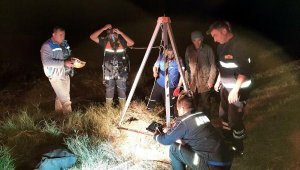 Çanakkale'de kuyuya düşen koyun AFAD ekiplerince kurtarıldı