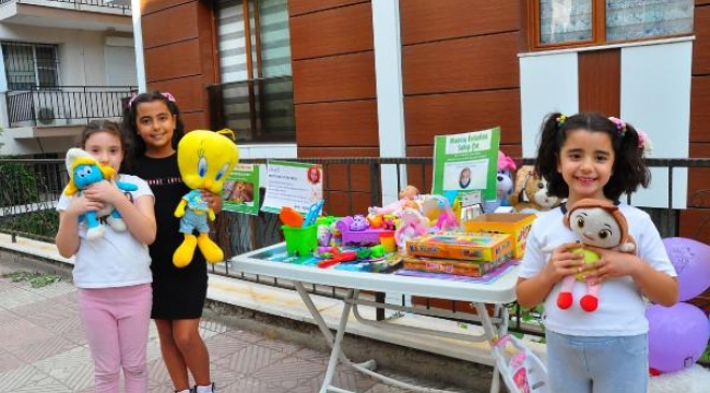 Çocuklar, İrem Nur'a destek için oyuncaklarını sattı