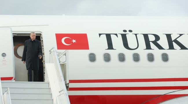 Cumhurbaşkanı Erdoğan'dan uçakta mesajlar: İHA ve SİHA'larımız Kıbrıs'ta