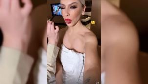 Hadise'den bornozlu poz