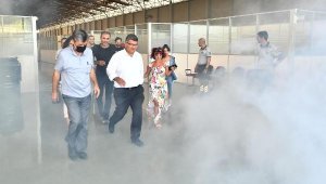 İzmir Büyükşehir Belediyesi, yangın tatbikatı gerçekleştirdi