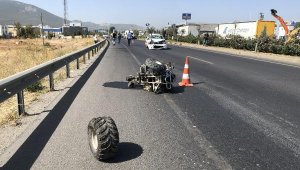 İzmir'de otomobilin çarptığı ATV'nin sürücüsü öldü