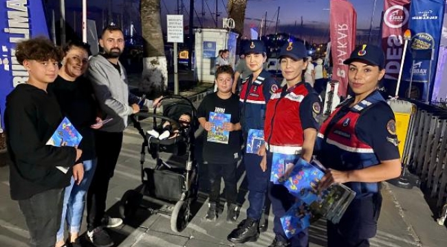 Jandarma, The Bodrum Cup'ta hem erkek hem de kadınları bilgilendirdi