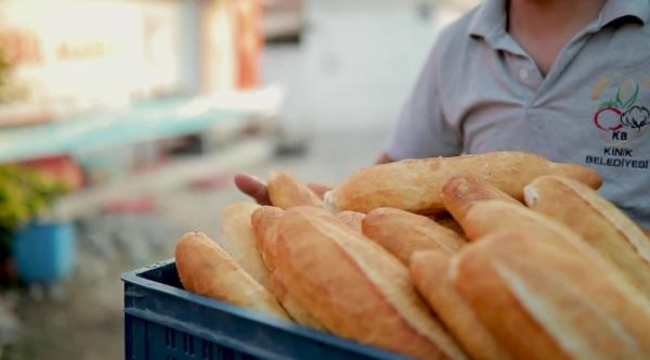 Kınık'ta belediyeden günlük 10 bin adet ucuz ekmek üretimi