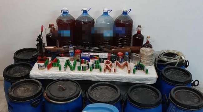 Muğla'da 700 litre sahte içki ele geçirildi