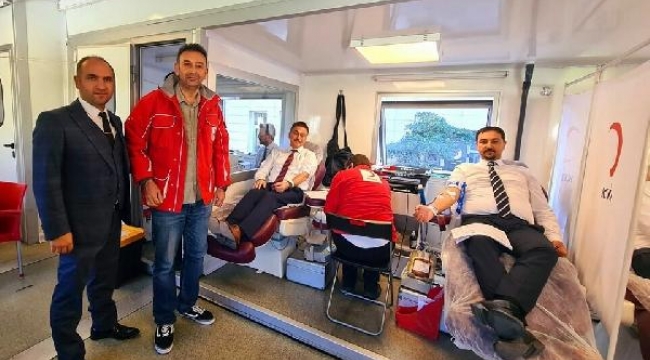 Muğla'da adliye personelinden kan bağışı