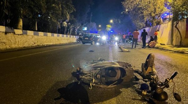 Otomobil ile motosiklet çarpıştı: 1 ölü, 3 yaralı