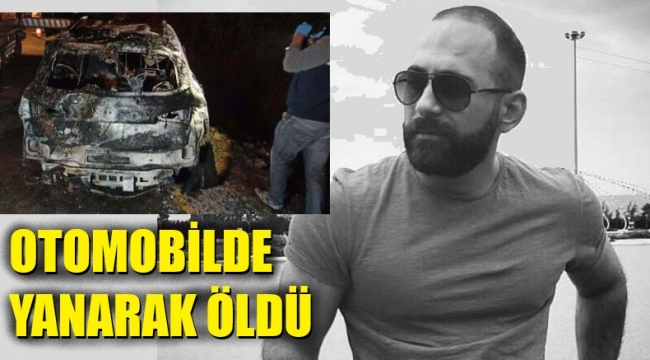 Ağaca çarptı, dereye uçtu, sürücüsü yanarak öldü